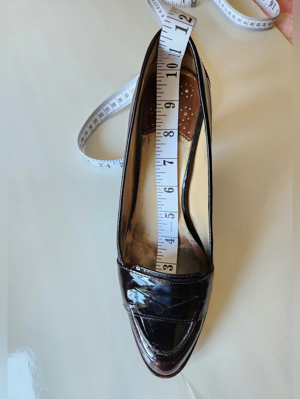 Cole Haan Dark Burgundy Patent Leather Pumps With Nike Air Soles - Picture 11 of 16